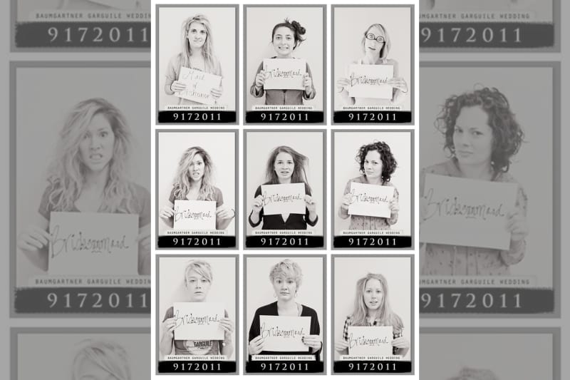 Bridebook.co.uk- bridesmaids after hen do mug shots