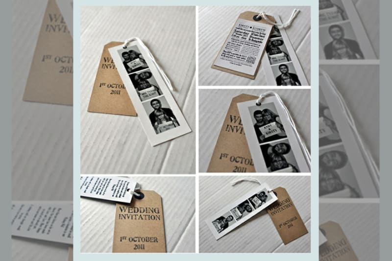 Bridebook.co.uk- photobooth photos save the date