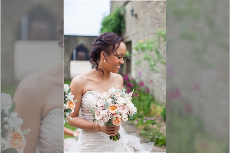 Bridebook.co.uk beautiful bride holding bouquet