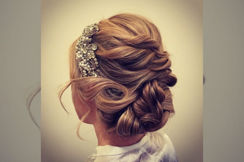 bridebook.co.uk- rose magnall up do with crystal hair piece