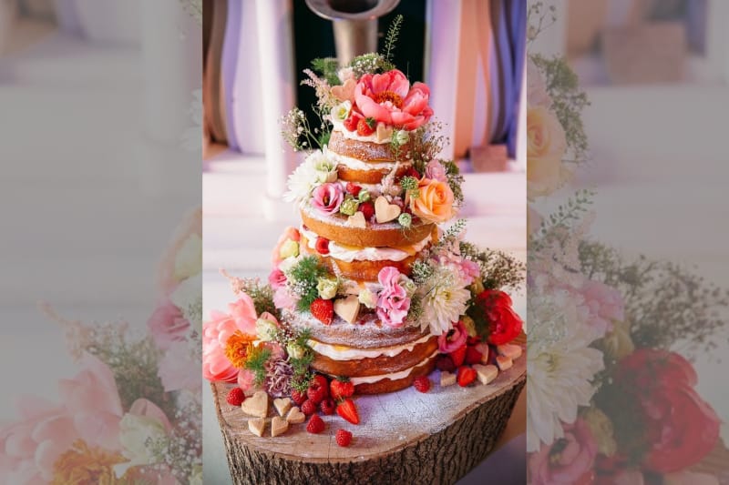 bridebook.co.uk naked wedding cake by Frances Quinn