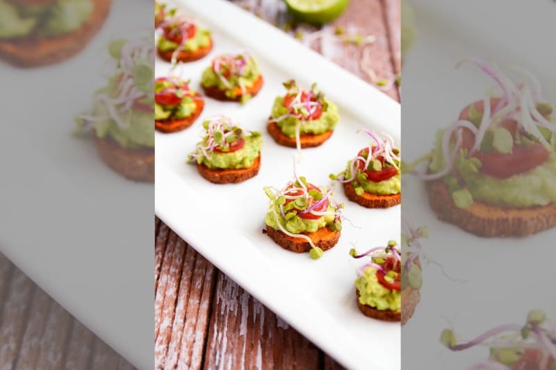 bridebook.co.uk healthy avocado wedding canapes