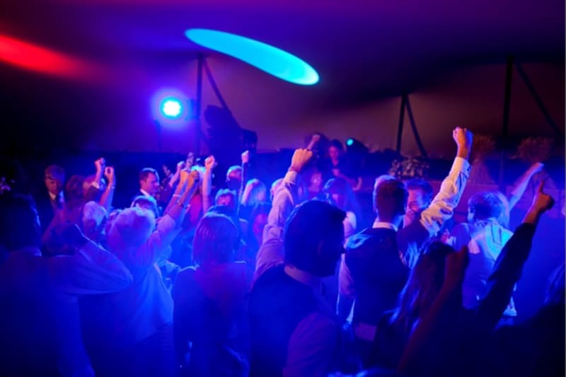 Bridebook.co.uk - guests partying during wedding reception