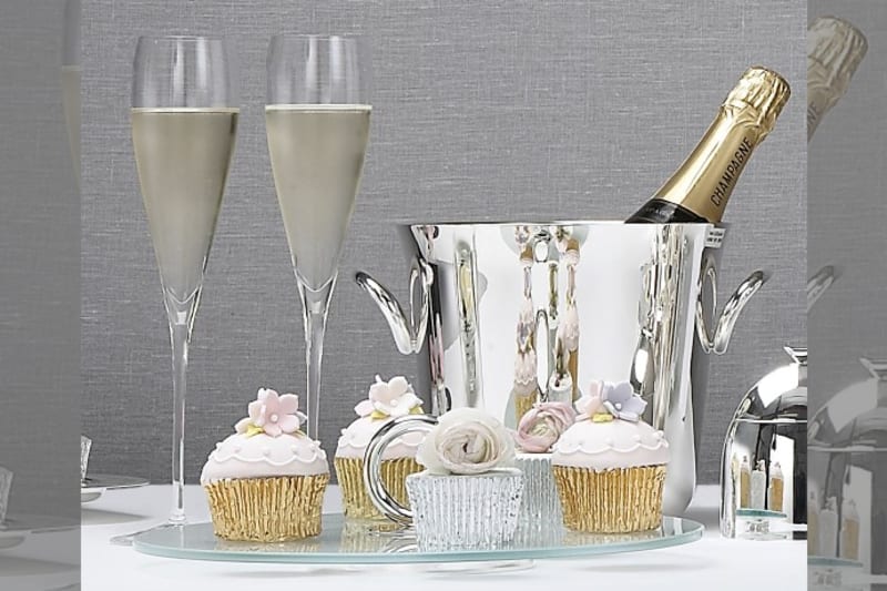 bridebook.co.uk/ champagne and cupcakes at the gift bureau at harrods