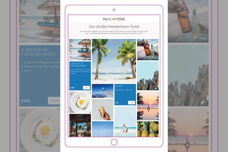 Patchwork Aruba honeymoon fund