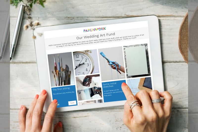 Patchwork Wedding Registry art fund