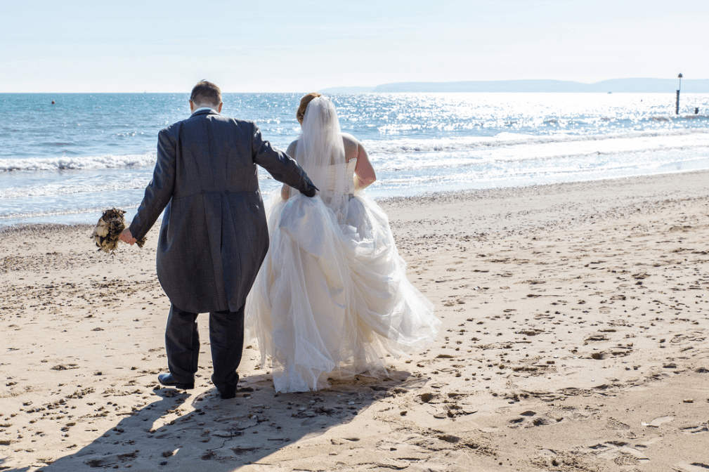 Katie & Simon in Dorset (Beach + Purple)