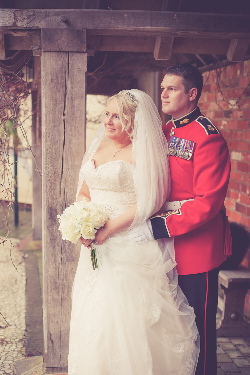 South West | Hampshire | Yatley | Winter | Classic | Traditional | Military | Blue | Gold | Barn | Real Wedding | Sarah Elvin #Bridebook #RealWedding #WeddingIdeas Bridebook.co.uk 