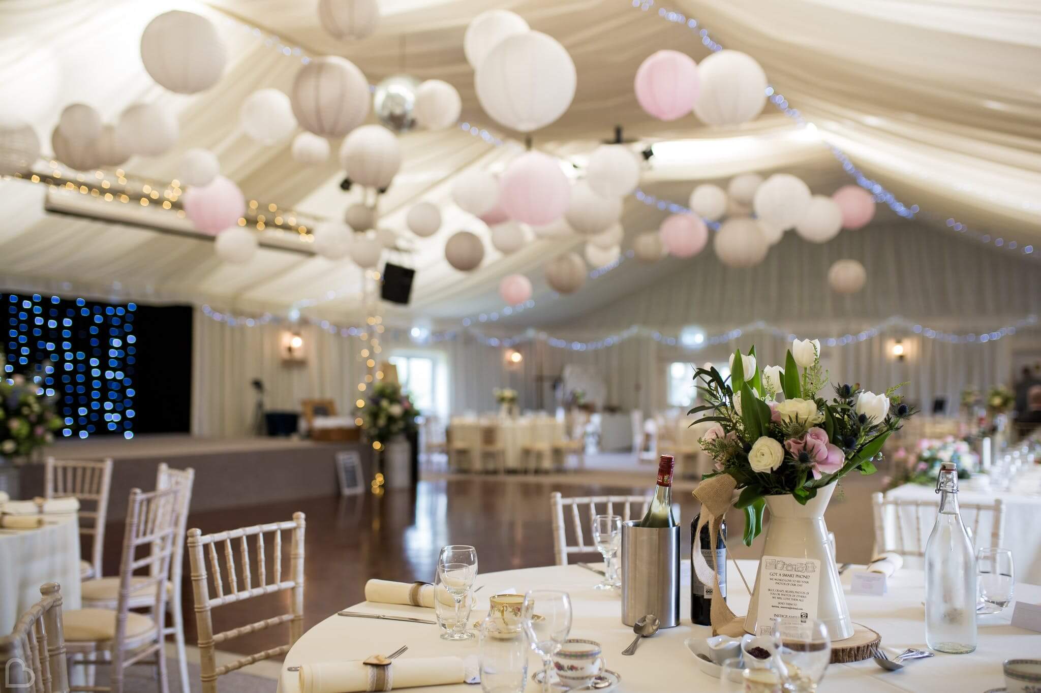 applewood hall marquee ready for a wedding 