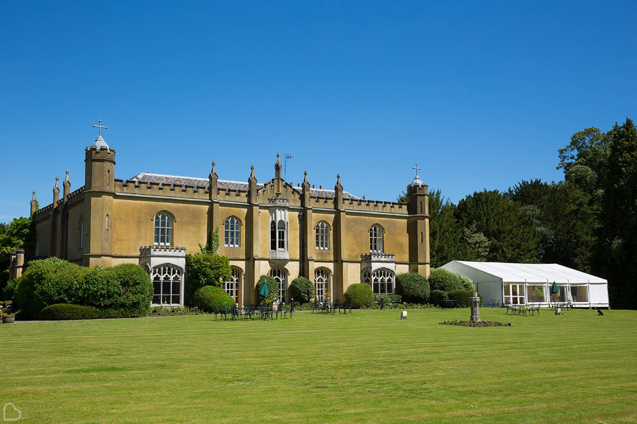 missenden abbey in buckinghamshire on a sunny day