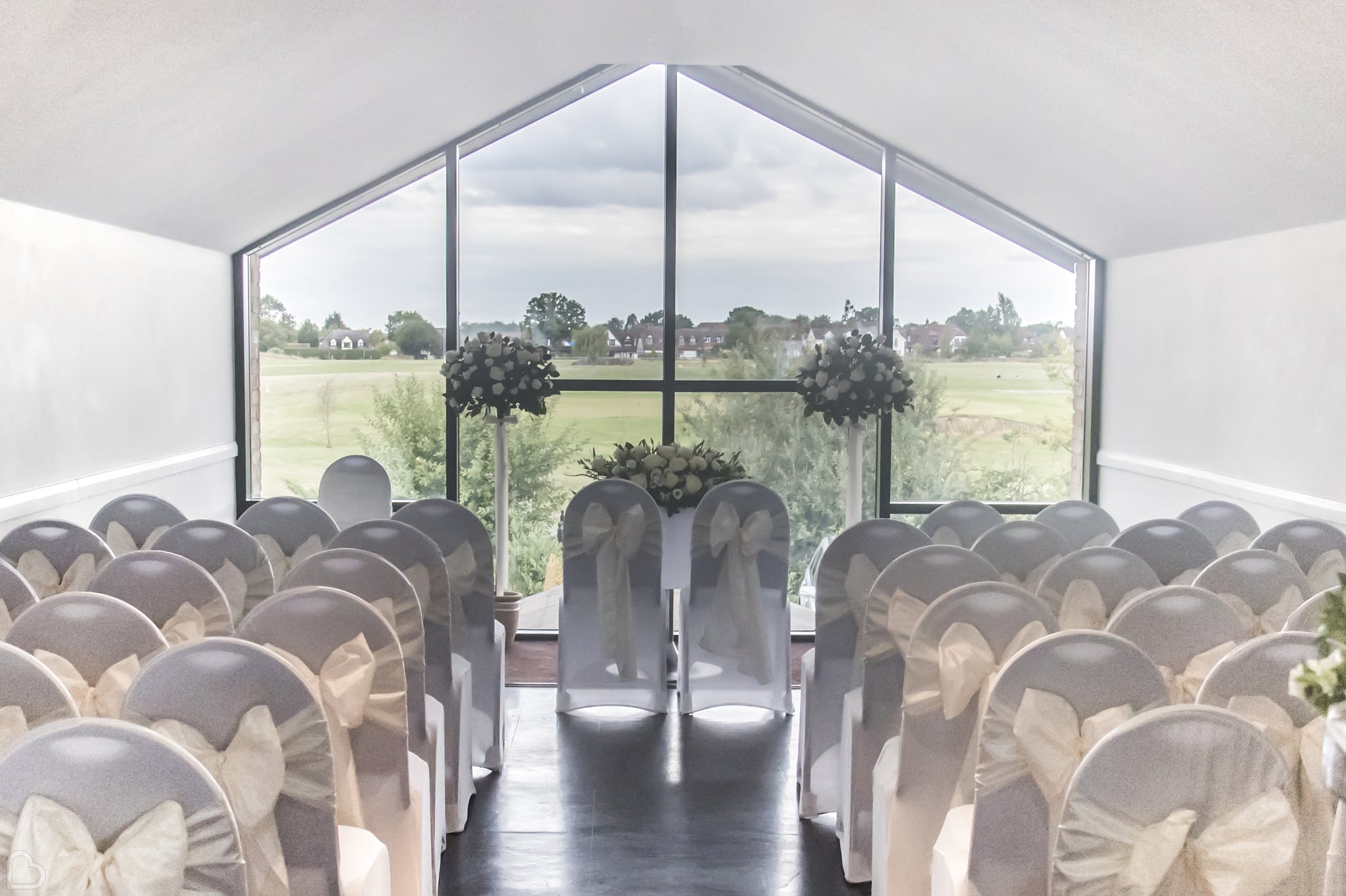 blakes wedding venue in essex set up for a ceremony
