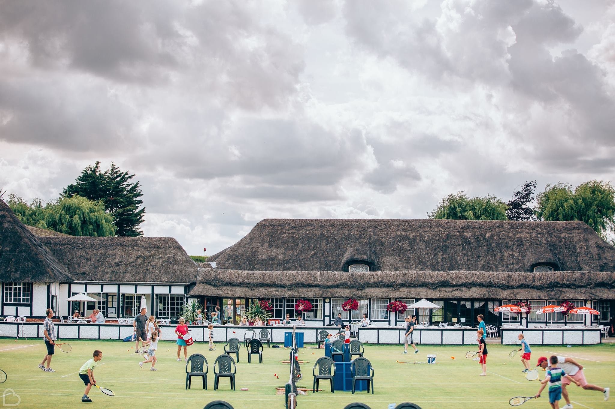 guests play tennis at frinton lawn tennis club