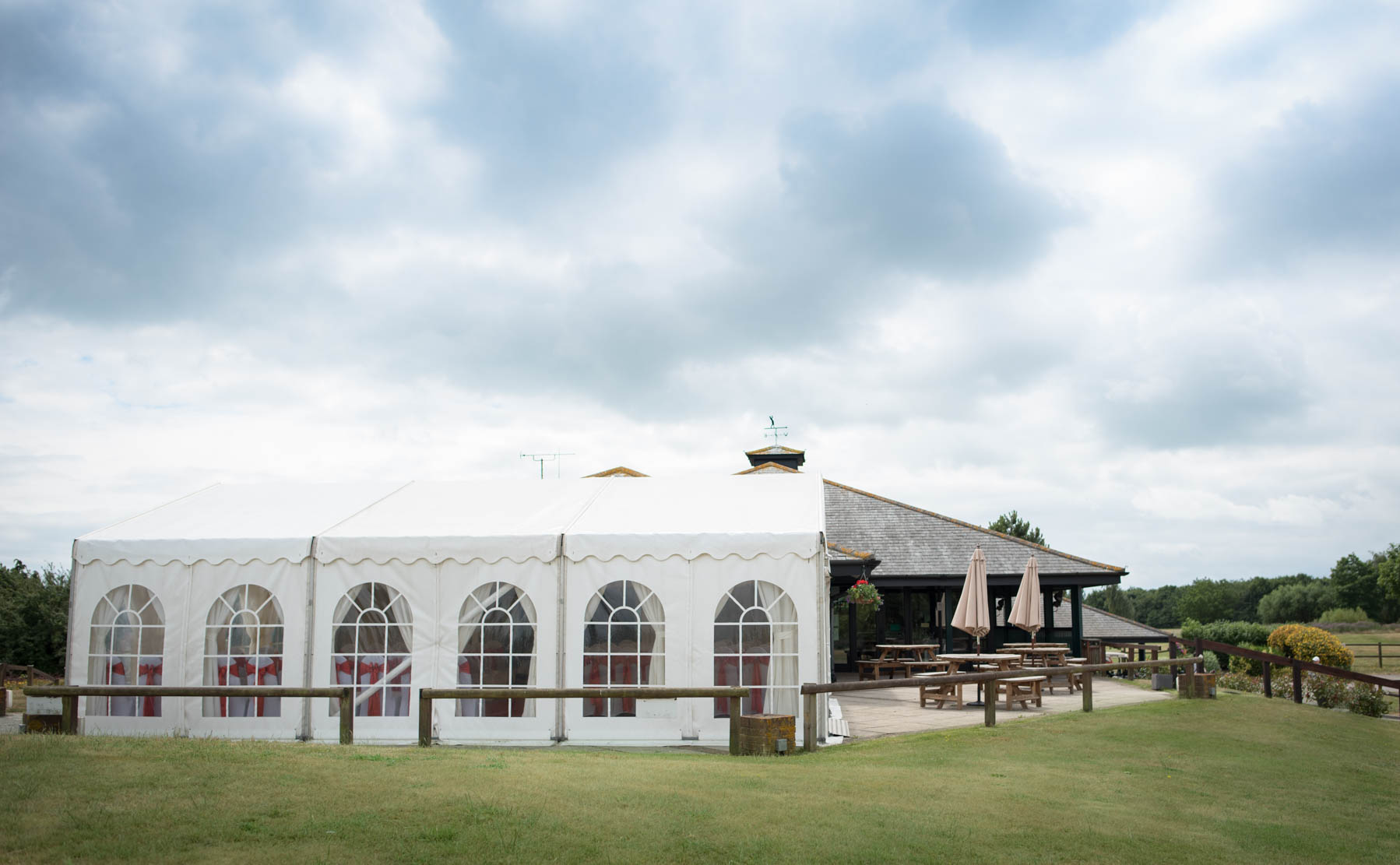 garon park golf club wedding marquee