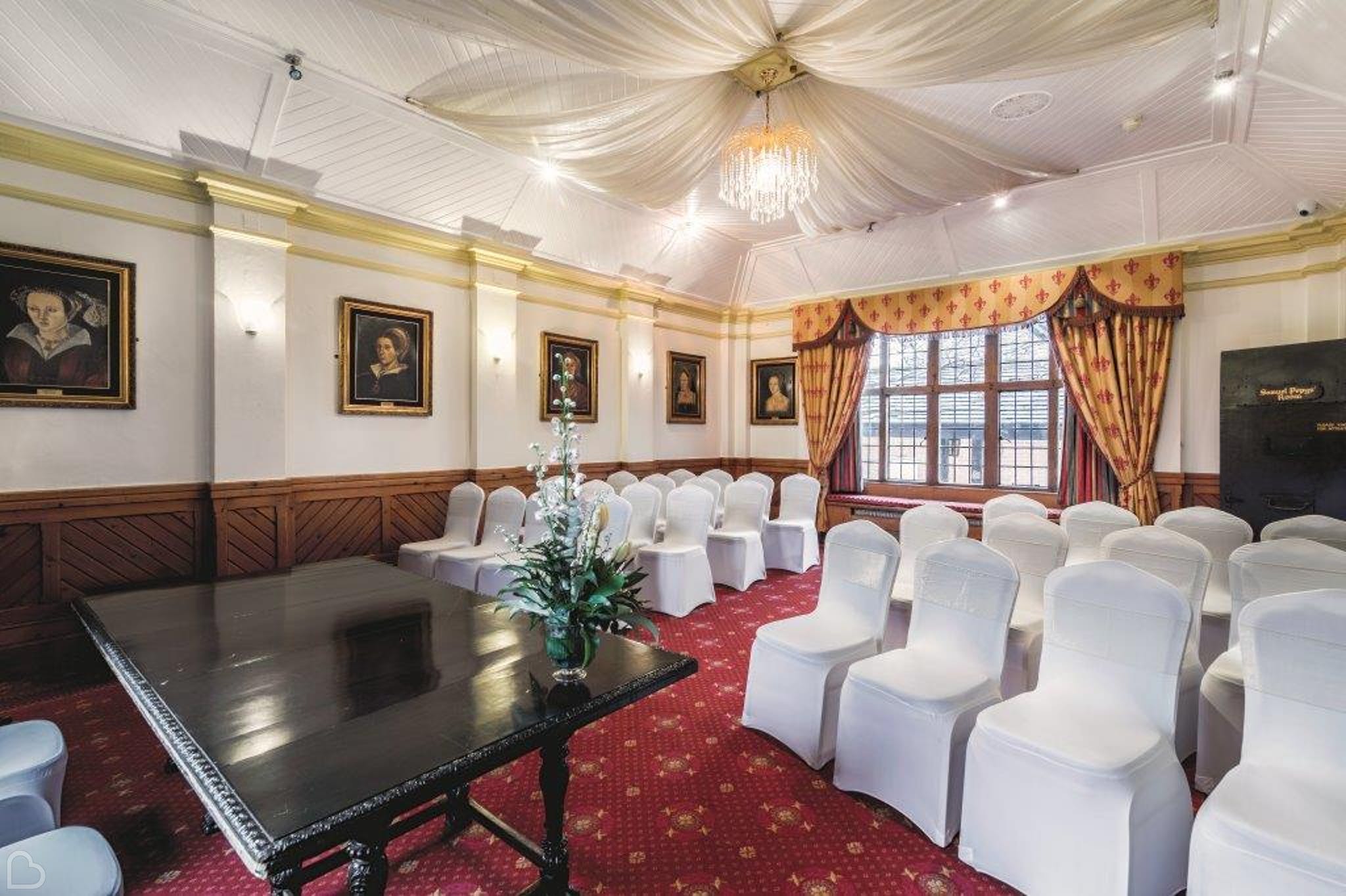 chairs set up for a wedding ceremony ay marygreen manor hotel