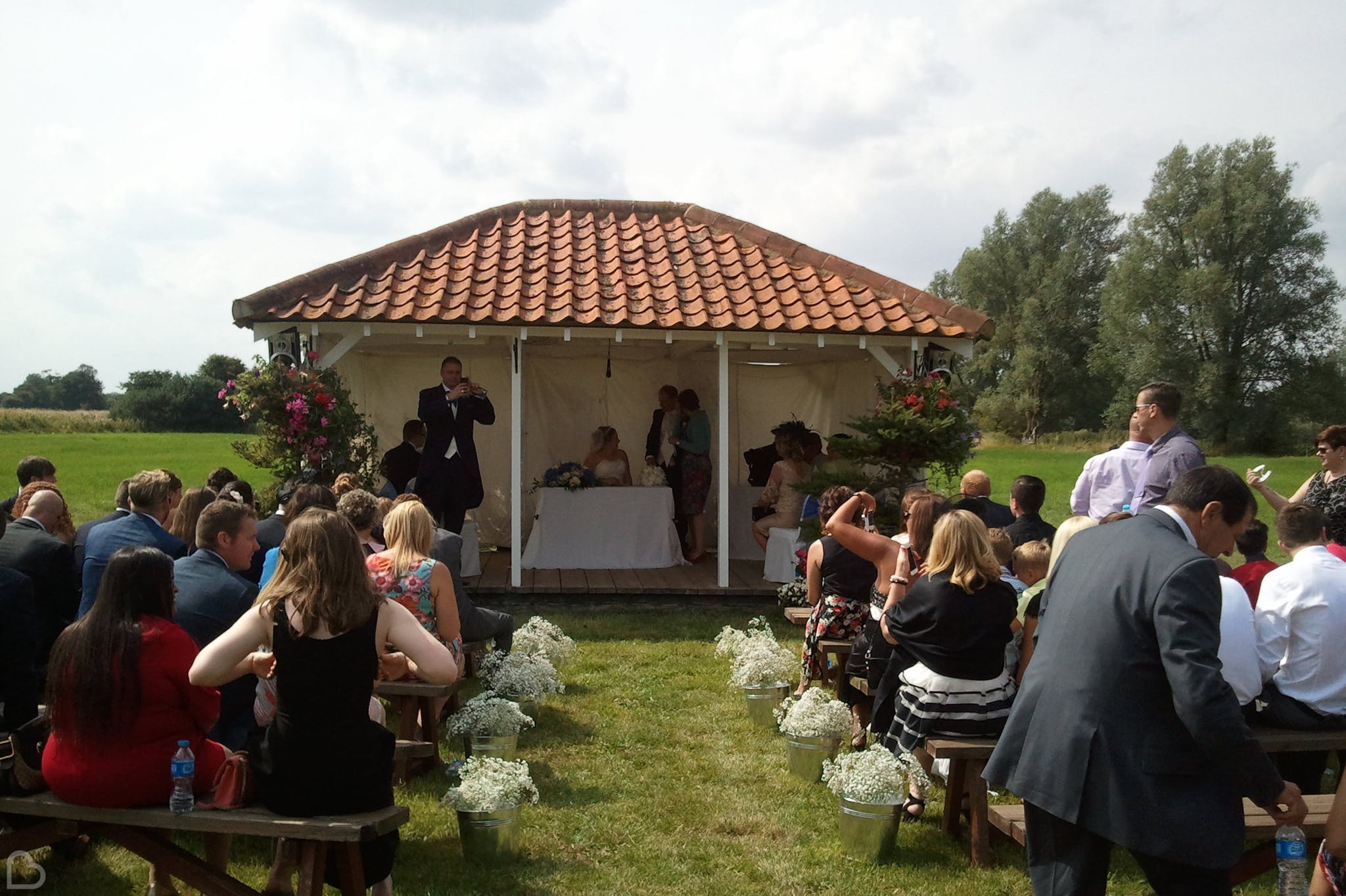 Wedding ceremony at The Reid Rooms