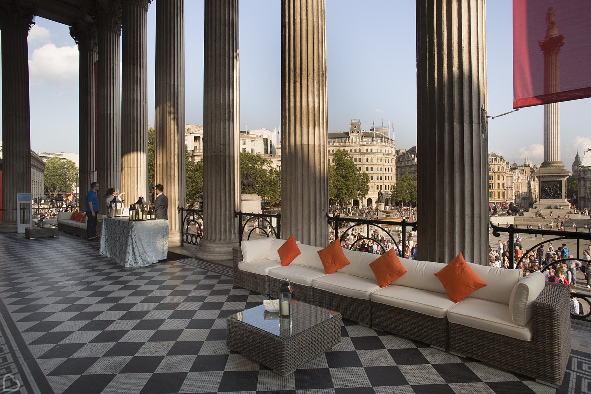 the balcony of the national gallery