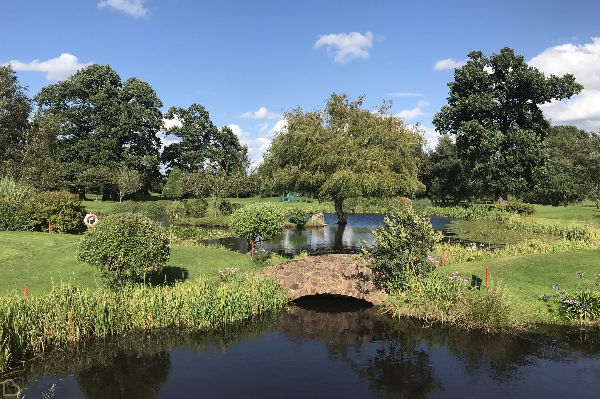 beautiful lake and gardens at nailcote hall hotel