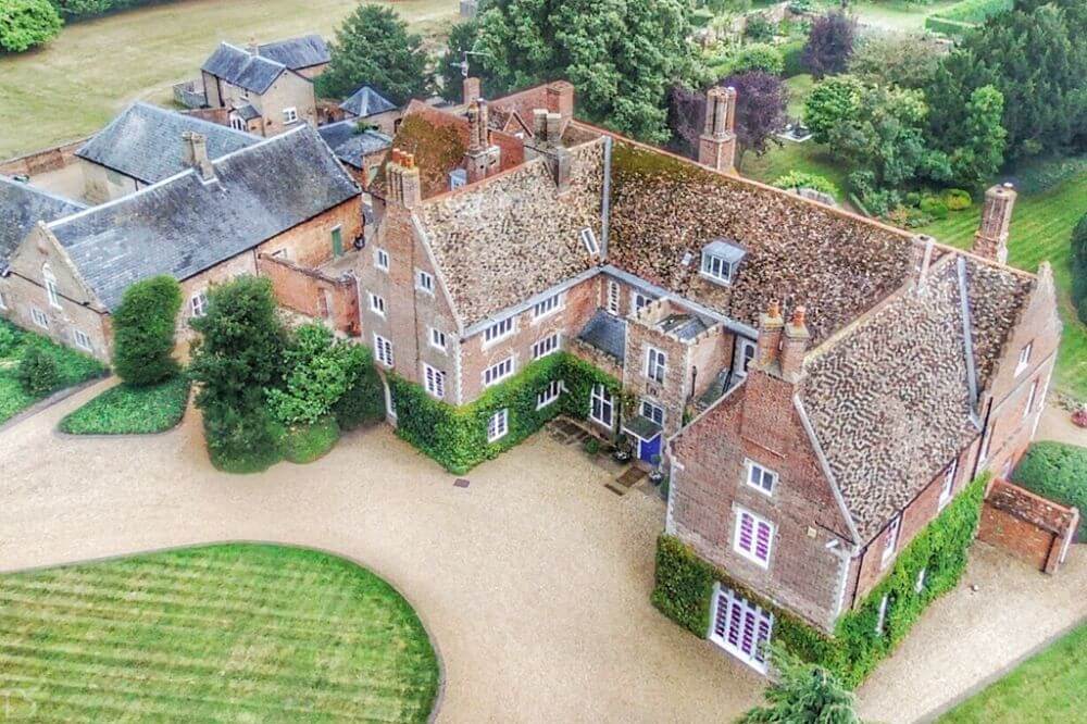 Aerial Shot of Hockwold Hall.