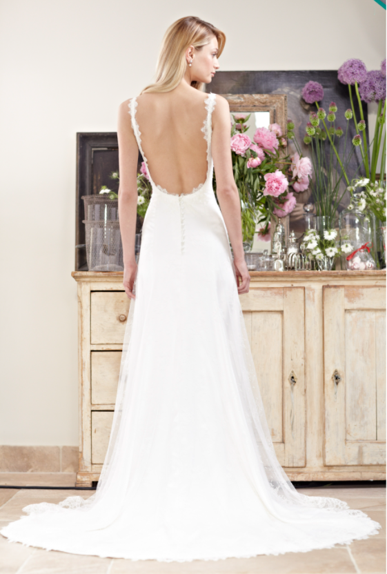 Phillipa Lepley backless dress on model 