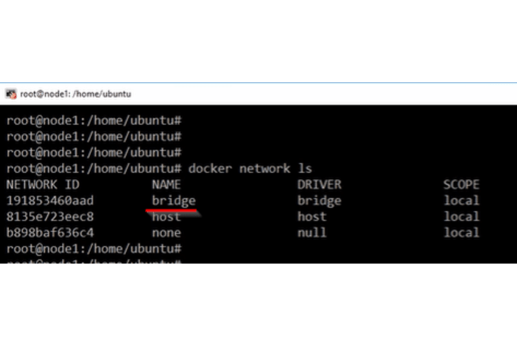 The default networks on a fresh docker install