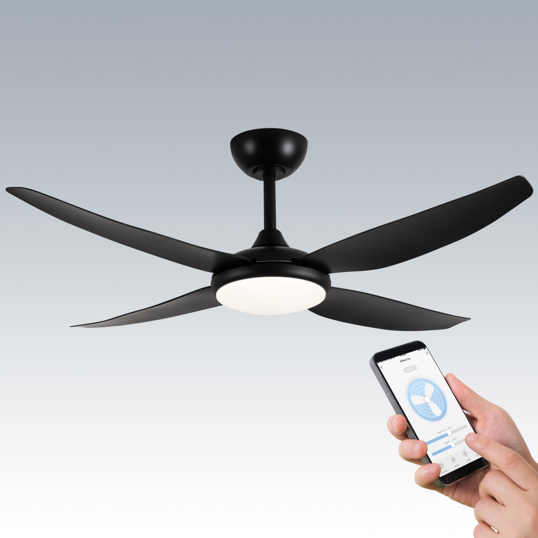 Damori 52'' Ceiling Fan with Light Kit