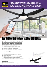 Damori 52'' Ceiling Fan with Light Kit