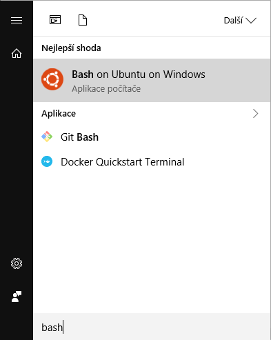 Ubuntu Bash in Win Start Search
