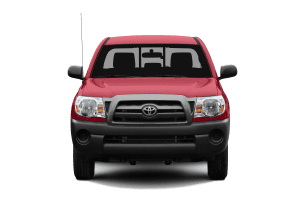 Red Toyota Tacoma truck