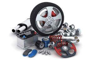 Racing tire and various performance car parts