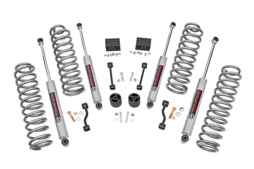 Lift kit suspension components for a Jeep