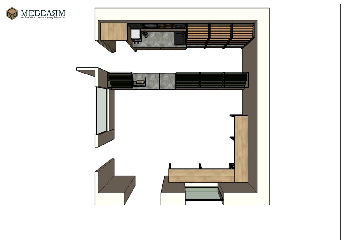 Изготовление, ремонт, модернизация торговой и корпусной мебели в Москве - Дизайн проект