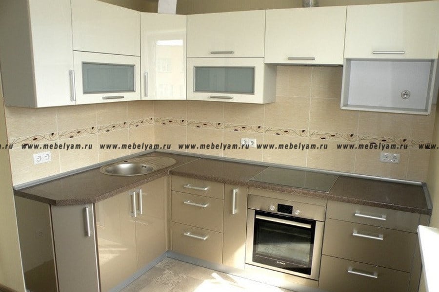 shampan-001 Торговая и корпусная мебель,Шкафы-купе и Двери купе от производителя в Брянске. - Кухня на заказ (МДФ) Шампань