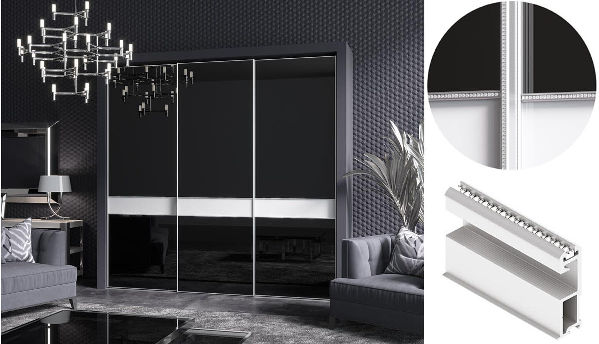 Изготовление, ремонт, модернизация торговой и корпусной мебели в Москве - Раздвижная система Slim Line Aristo