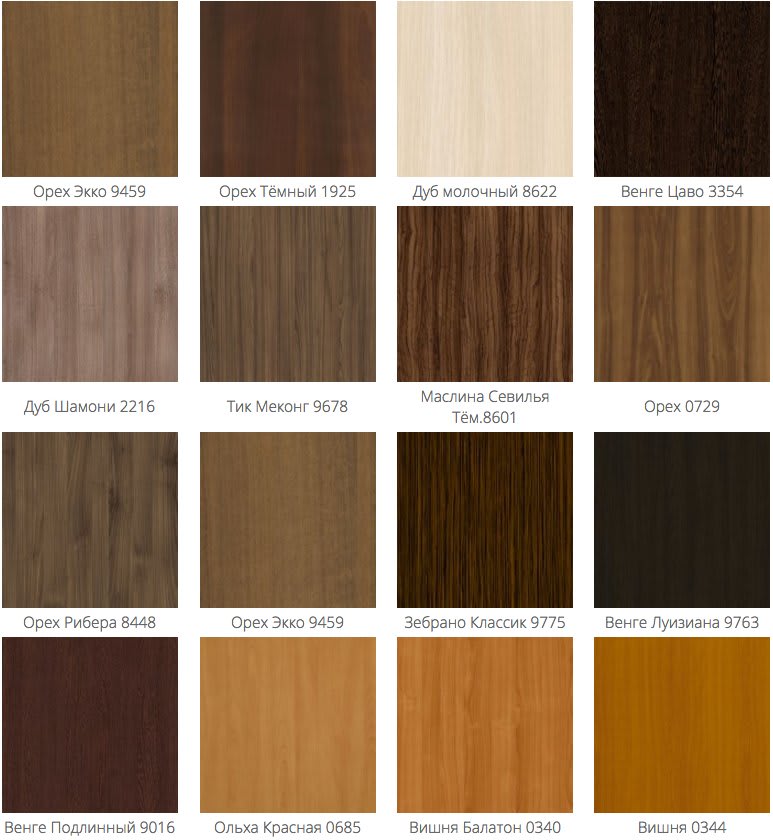 Образцы ЛДСП компании Kronospan 1 Изготовление, ремонт, модернизация торговой и корпусной мебели в Москве - Образцы ЛДСП компании Kronospan