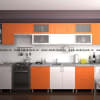 Кухня на заказ (МДФ) Оранжевый