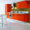 Кухня на заказ (МДФ) Оранжевый