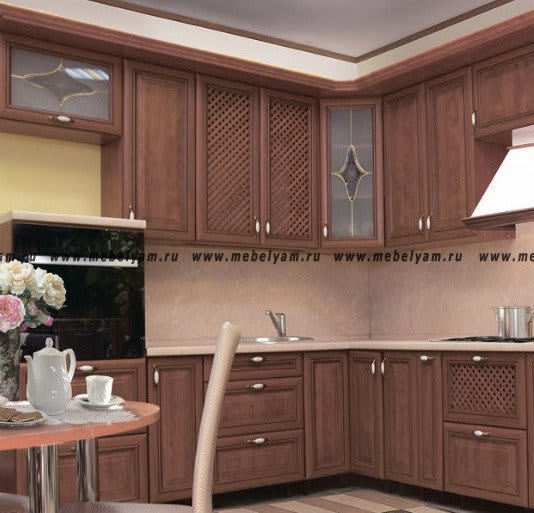 Кухня на заказ (под дерево) Турин №4