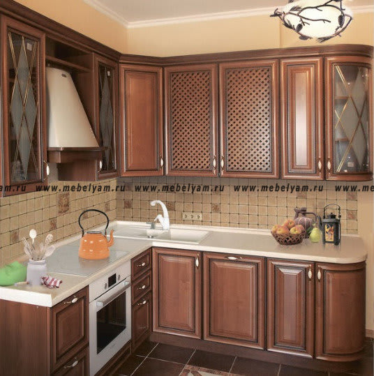 Кухня на заказ (под дерево) София №3