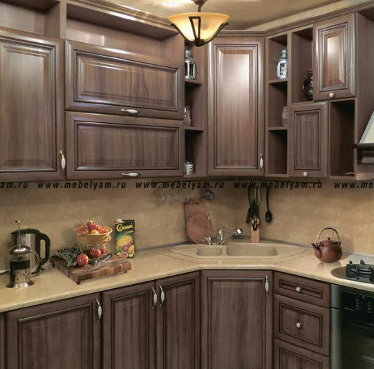 Кухня на заказ (под дерево) Турин №3