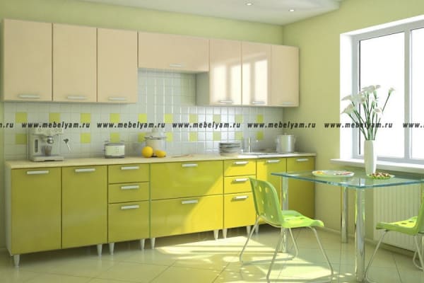 Кухня на заказ (МДФ) Оливковый
