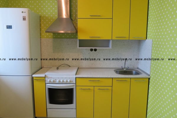Кухня на заказ (МДФ) Жёлтый