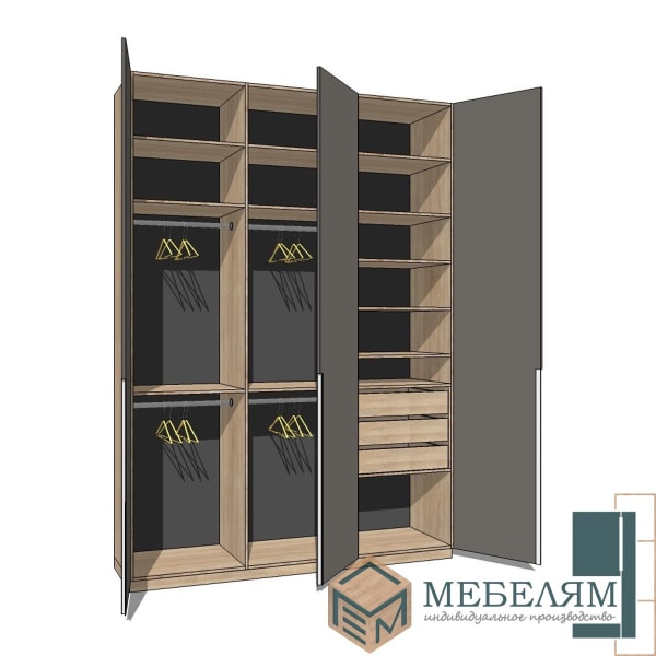 Шкаф Монако Оникс 2