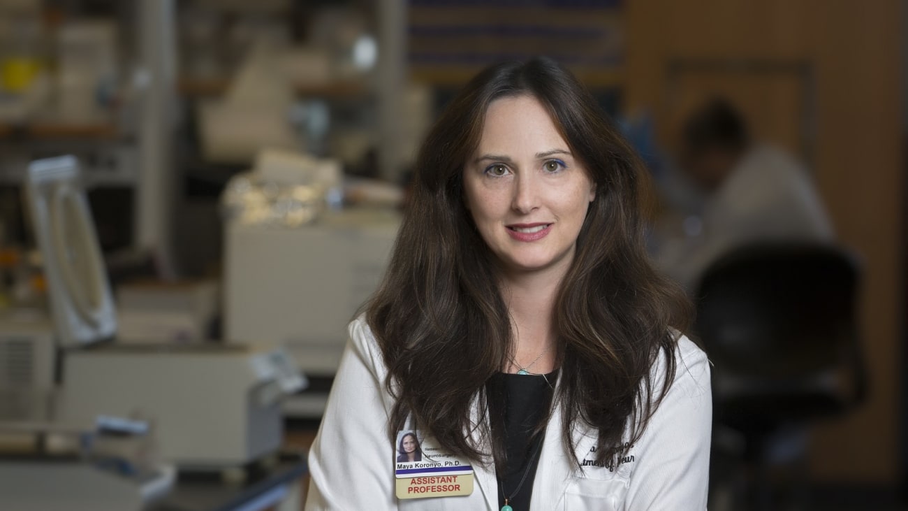 Maya Koronyo-Hamaoui, PhD, is an associate professor of Neurosurgery and Biomedical Sciences at Cedar-Sinai. Photo by Cedars-Sinai.