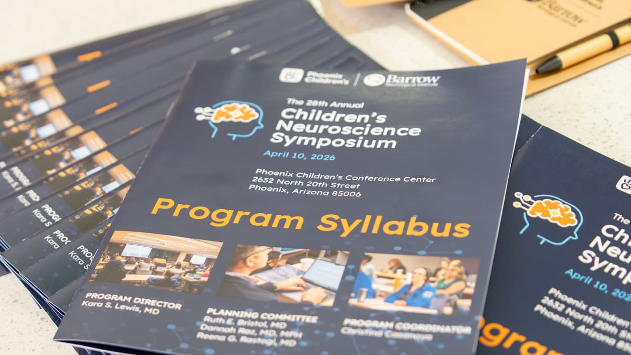 2026 Children's Neuroscience Symposium pamphlet