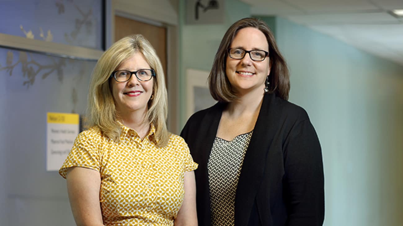 Center Director Jennifer Payne, left, and Assistant Director Lauren Osborne lead efforts to improve the quality of life for women with mood disorders.