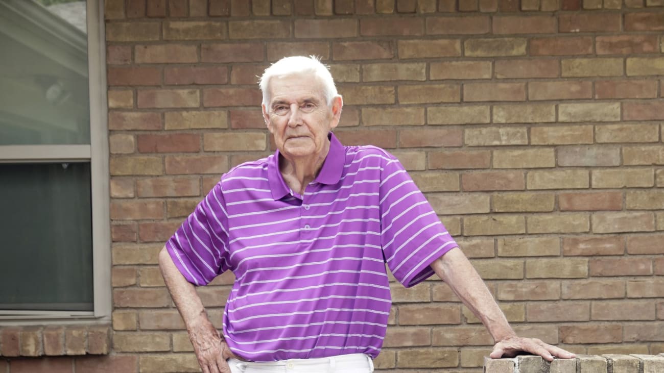 Don Nentwig, who broke his hip in a fall, had surgery the morning after his fracture and was standing that afternoon. He is part of the Returning Seniors to Orthopedic Excellence program.(Lawrence Jenkins / Special Contributor)