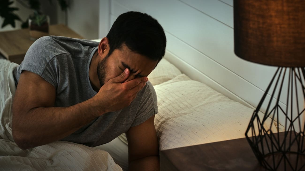 Research showed that markers of poor sleep quality gathered from patients wearing an actigraph were all strong predictors of major depressive disorder relapse. These included waking soon after sleep onset, lower sleep regularity, and high nighttime activity. (Photo credit: Getty Images)