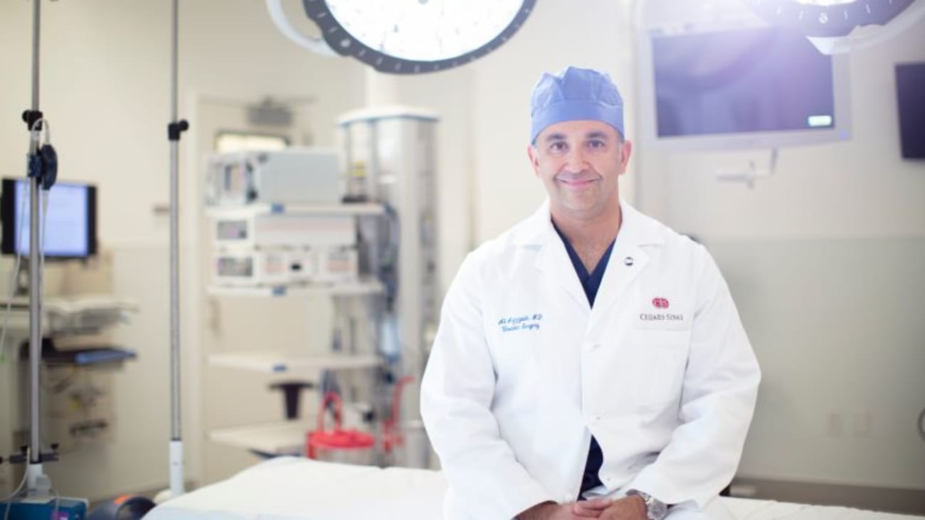 Aortic dissections can be mistaken for a heart attack because the symptoms can be similar, said vascular surgeon Ali Azizzadeh, MD. Photo by Cedars-Sinai.