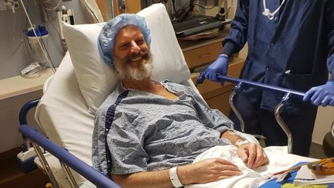 Jere Gianola is readied for liver transplant surgery on June 20, 2019.