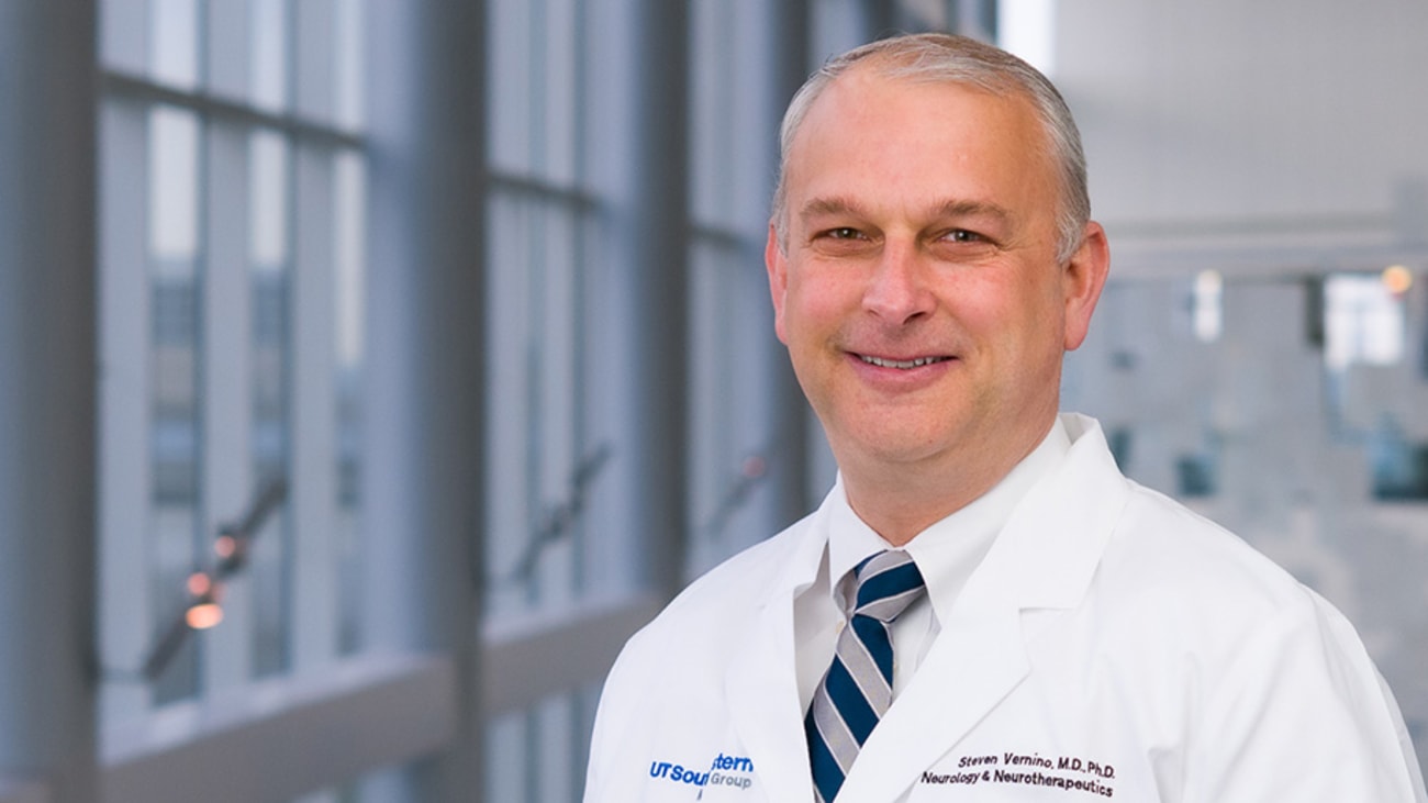 Steven Vernino, M.D., Ph.D., leads UT Southwestern’s Multiple System Atrophy Clinical Center, which has been named an MSA Center of Excellence.